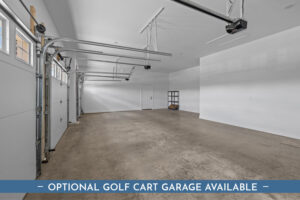 Optional Golf Cart Garage Available